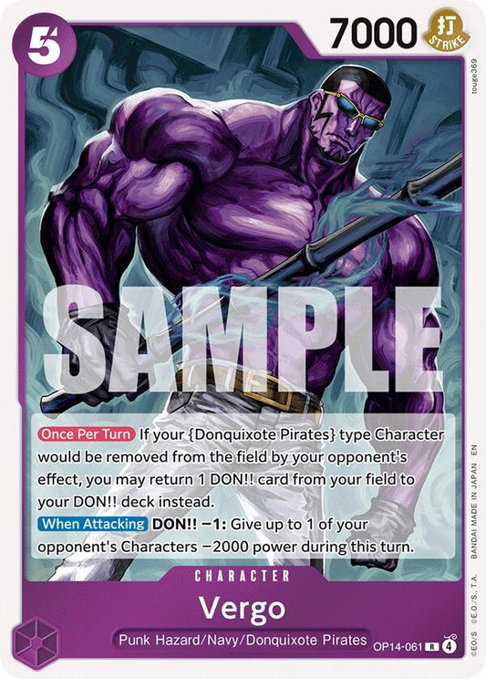 One Piece Card Game: Vergo card image