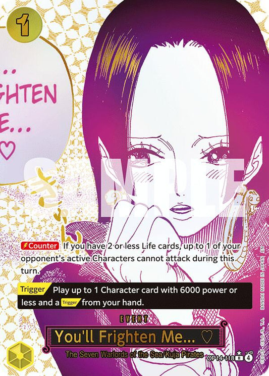 One Piece Card Game: You'll Frighten Me... (Alternate Art) card image