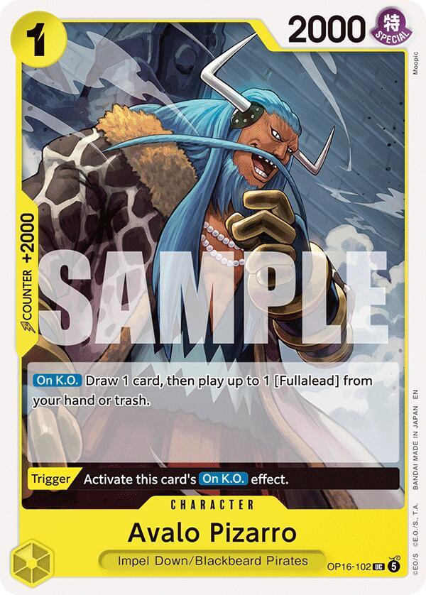 One Piece Card Game: Avalo Pizarro card image