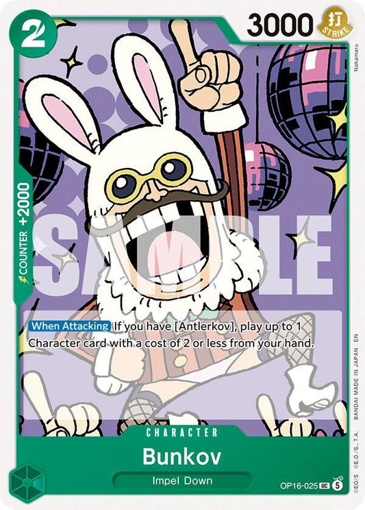 One Piece Card Game: Bunkov card image