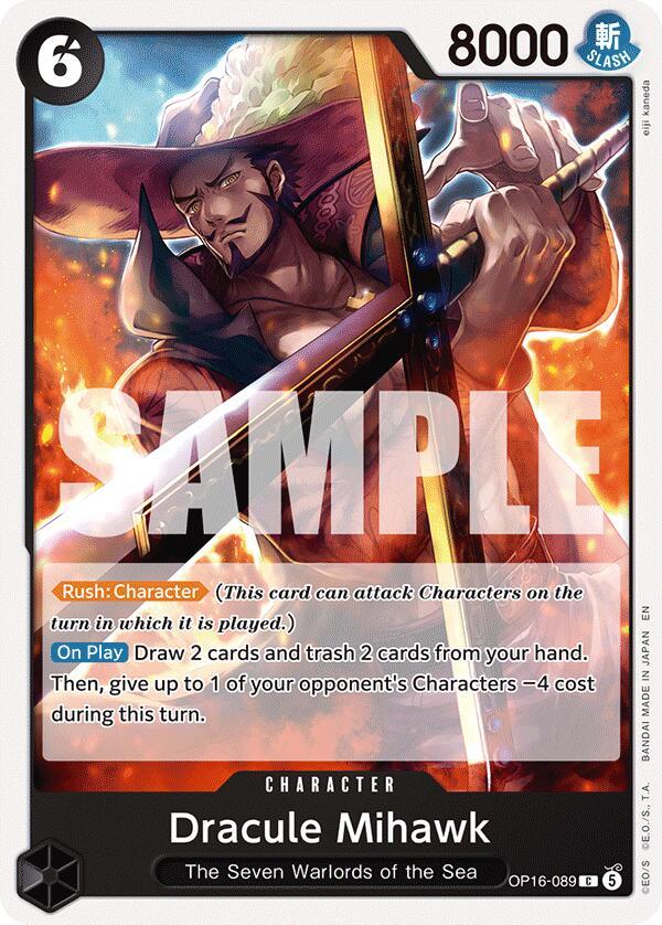One Piece Card Game: Dracule Mihawk card image