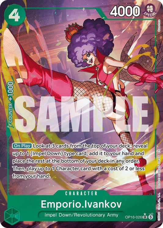 One Piece Card Game: Emporio.Ivankov (026) (Alternate Art) card image