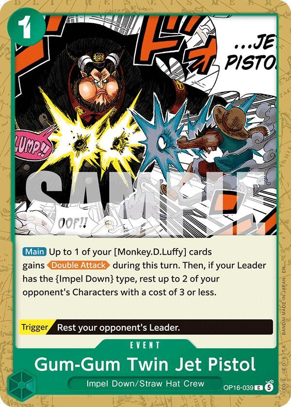 One Piece Card Game: Gum-Gum Twin Jet Pistol card image
