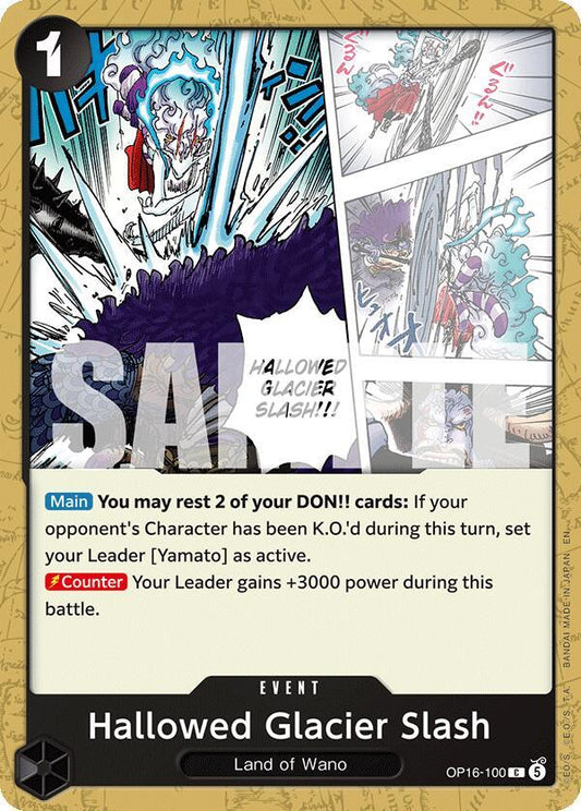 One Piece Card Game: Hallowed Glacier Slash card image