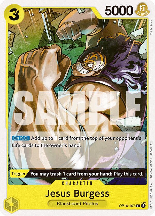 One Piece Card Game: Jesus Burgess card image
