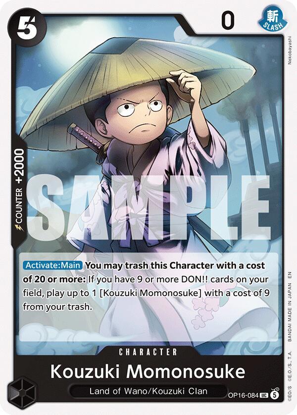 One Piece Card Game: Kouzuki Momonosuke (084) card image
