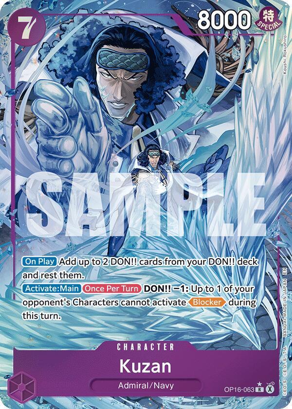 One Piece Card Game: Kuzan (Alternate Art) card image