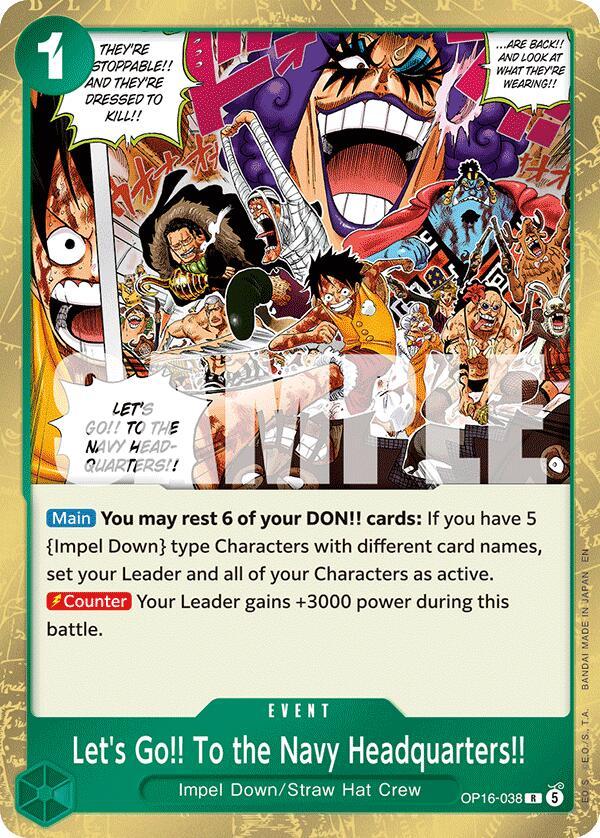 One Piece Card Game: Let's Go!! To the Navy Headquarters.. card image