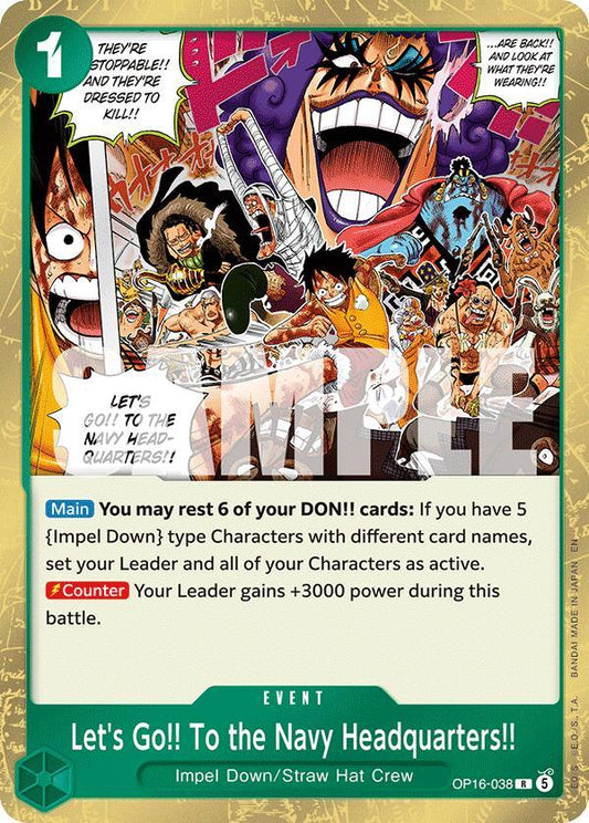 One Piece Card Game: Let's Go!! To the Navy Headquarters.. card image