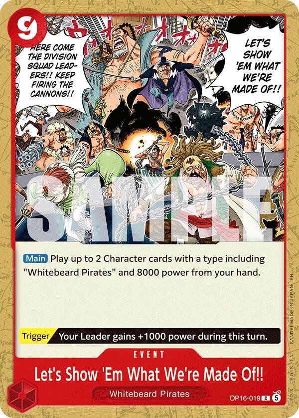 One Piece Card Game: Let's Show 'Em What We're Made Of!! card image
