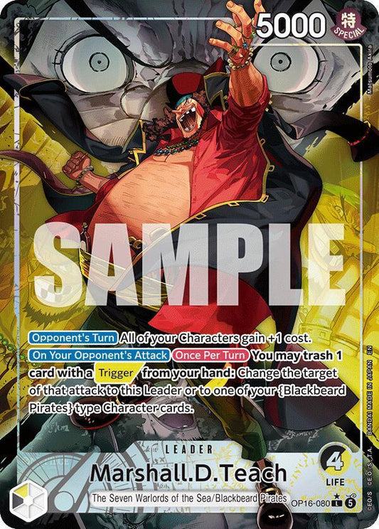 One Piece Card Game: Marshall.D.Teach (080) (Alternate Art) card image