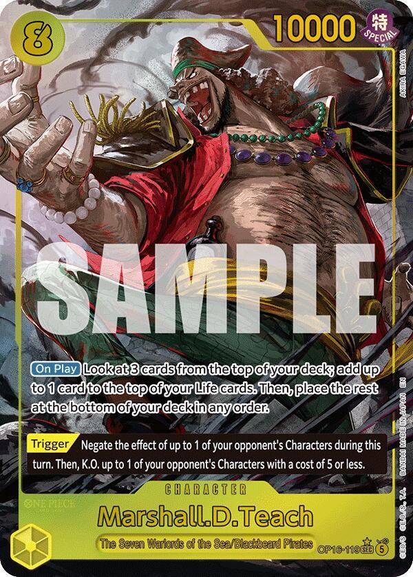 One Piece Card Game: Marshall.D.Teach (119) (Alternate Art) card image