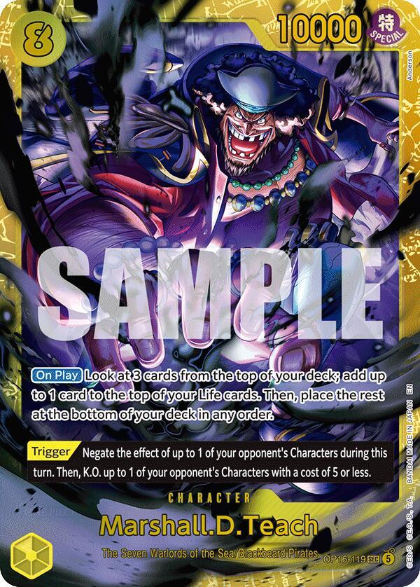 One Piece Card Game: Marshall.D.Teach (119) card image