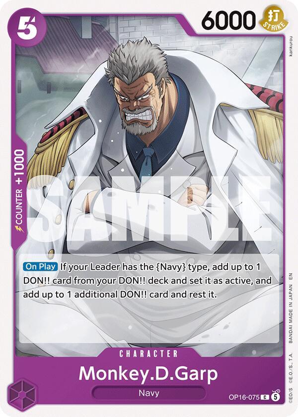 One Piece Card Game: Monkey.D.Garp card image