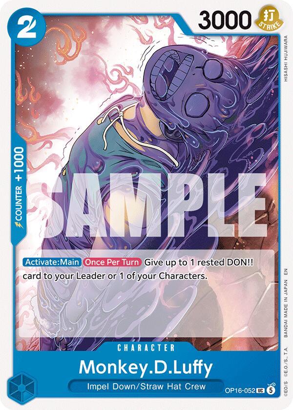 One Piece Card Game: Monkey.D.Luffy (052) card image