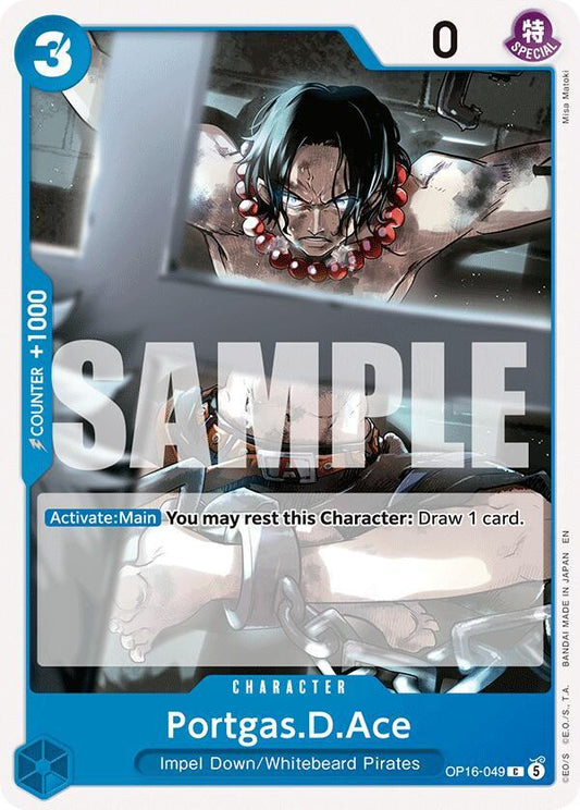 One Piece Card Game: Portgas.D.Ace (049) card image