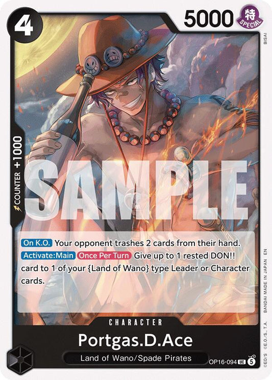 One Piece Card Game: Portgas.D.Ace (094) card image