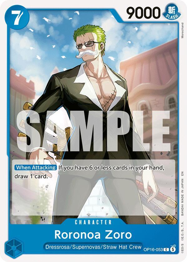 One Piece Card Game: Roronoa Zoro (053) card image