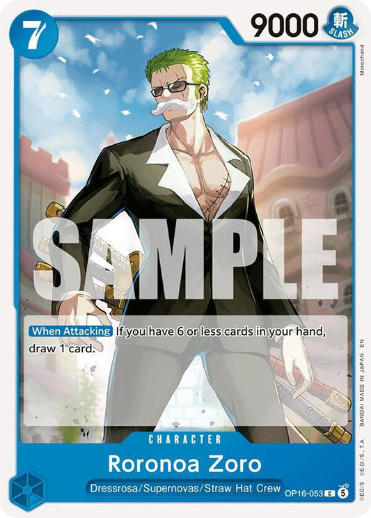One Piece Card Game: Roronoa Zoro (053) card image