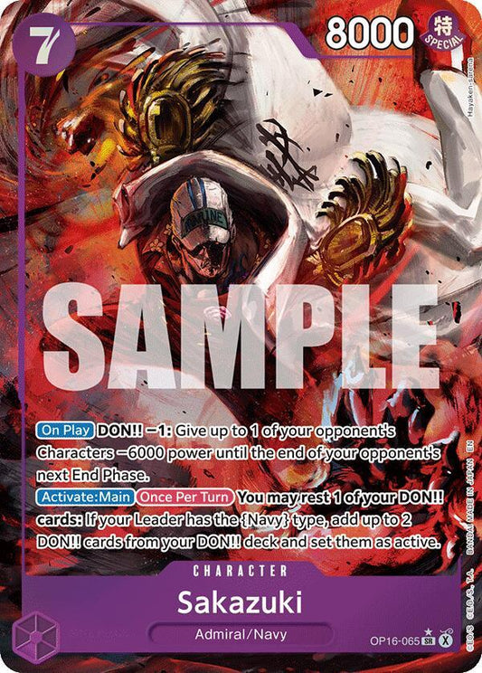 One Piece Card Game: Sakazuki (Alternate Art) card image