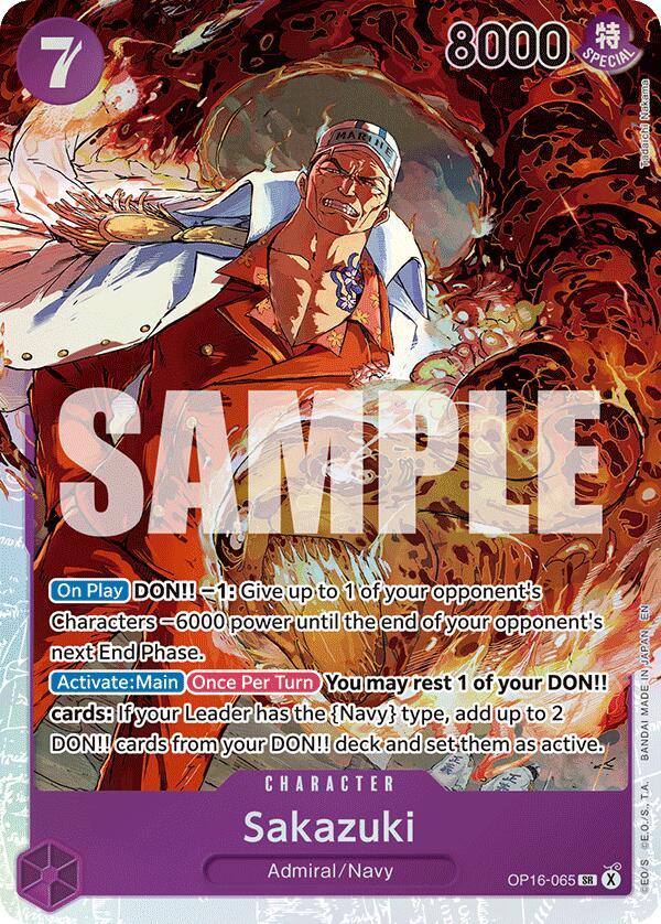 One Piece Card Game: Sakazuki card image