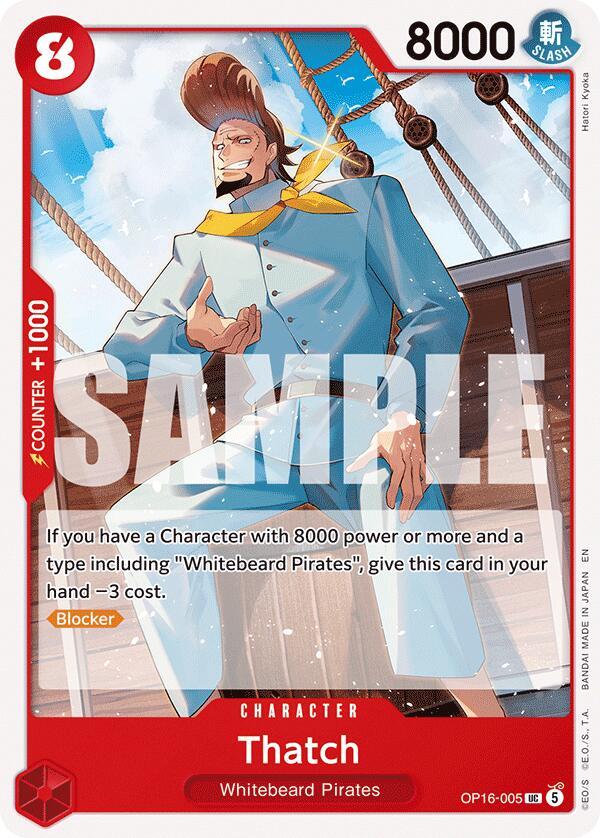 One Piece Card Game: Thatch card image