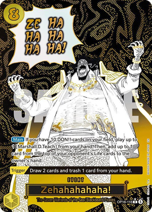 One Piece Card Game: Zehahahahaha! (Alternate Art) card image