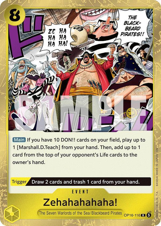 One Piece Card Game: Zehahahahaha! card image