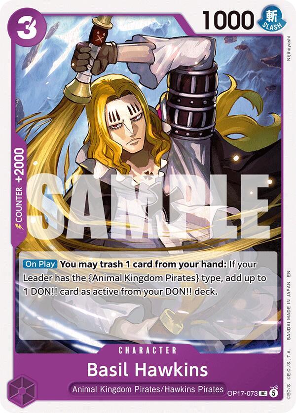 One Piece Card Game: Basil Hawkins card image