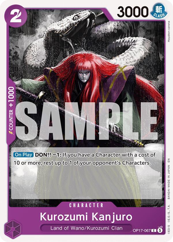 One Piece Card Game: Kurozumi Kanjuro card image