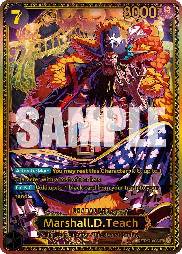 One Piece Card Game: Marshall.D.Teach (ST27-005) (SP) card image