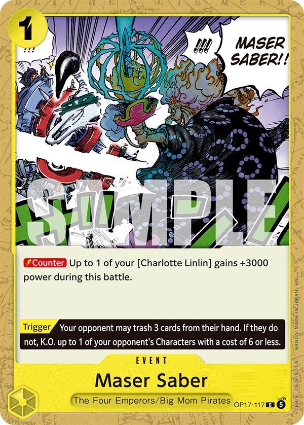One Piece Card Game: Maser Saber card image