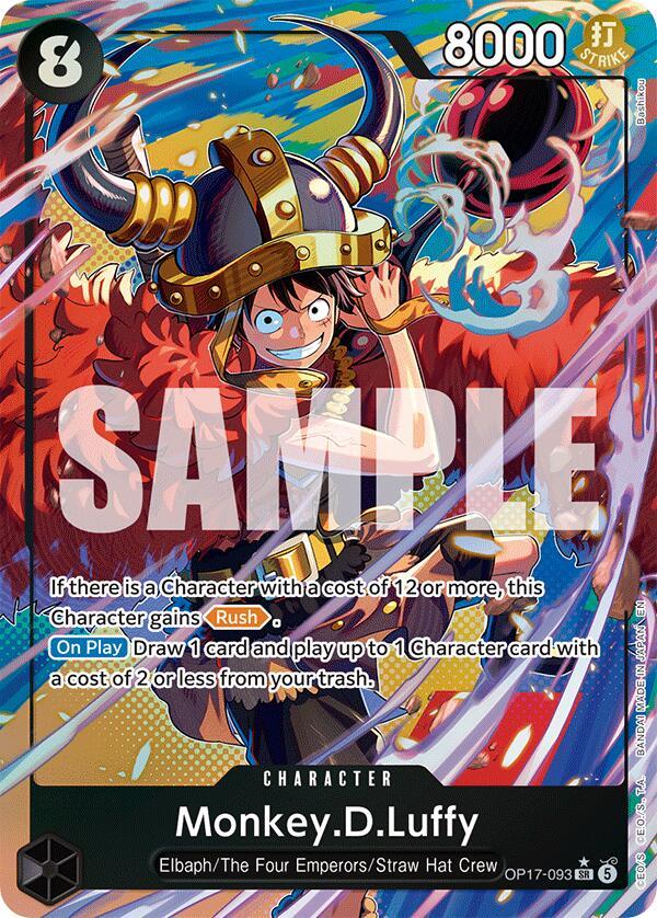 One Piece Card Game: Monkey.D.Luffy (093) (Alternate Art) card image