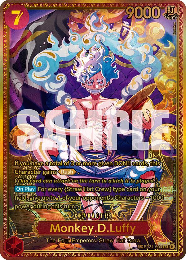 One Piece Card Game: Monkey.D.Luffy (ST31-004) (SP) card image