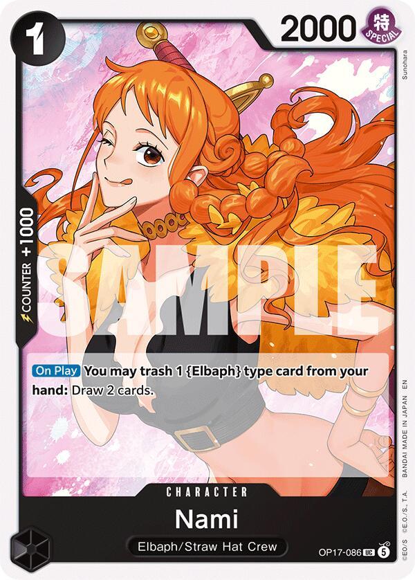 One Piece Card Game: Nami (086) card image
