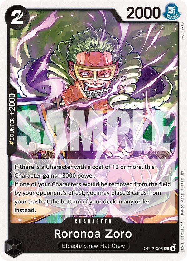 One Piece Card Game: Roronoa Zoro (095) card image