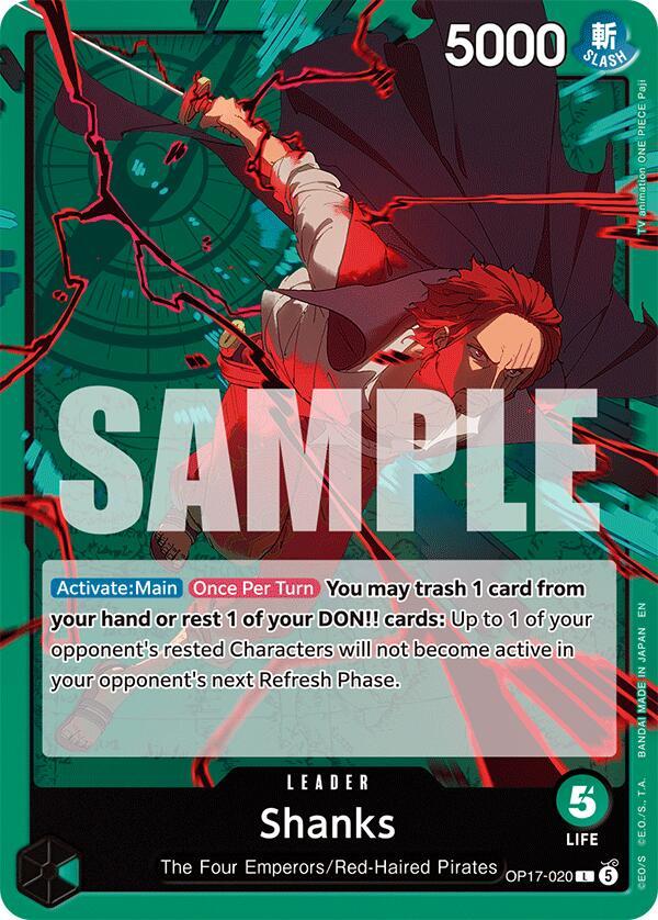 One Piece Card Game: Shanks (020) card image