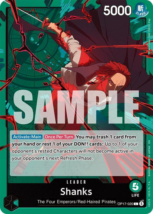 One Piece Card Game: Shanks (020) card image