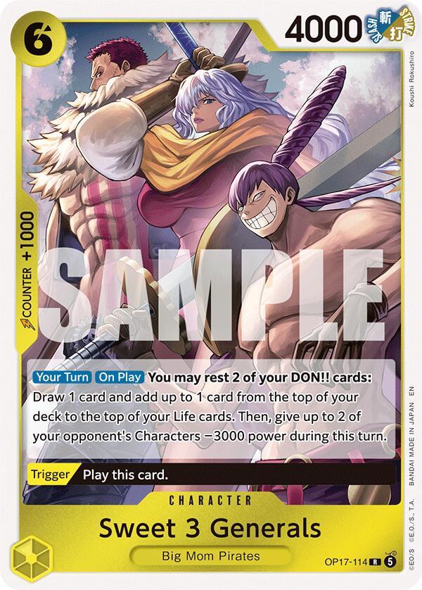 One Piece Card Game: Sweet 3 Generals card image