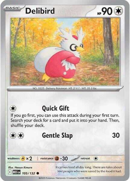 Pokemon: Delibird - 105/132 card image