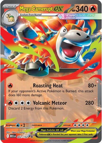 Pokemon: Mega Camerupt ex - 022/132 card image