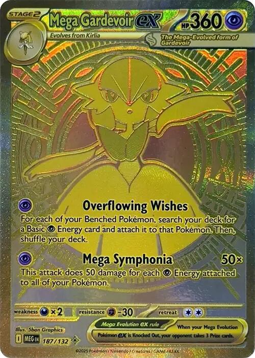 Pokemon: Mega Gardevoir ex - 187/132 card image