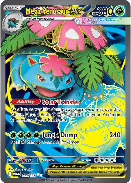 Pokemon: Mega Venusaur ex - 155/132 card image