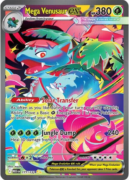 Pokemon: Mega Venusaur ex - 177/132 card image