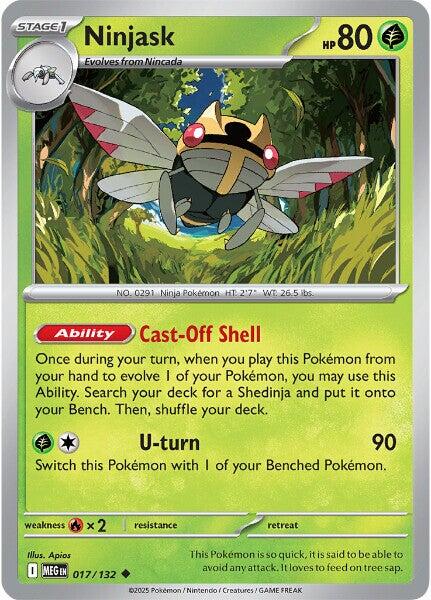 Pokemon: Ninjask - 017/132 card image