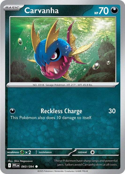 Pokemon: Carvanha card image