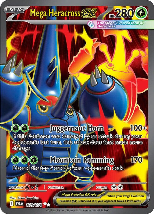 Pokemon: Mega Heracross ex - 108/094 card image