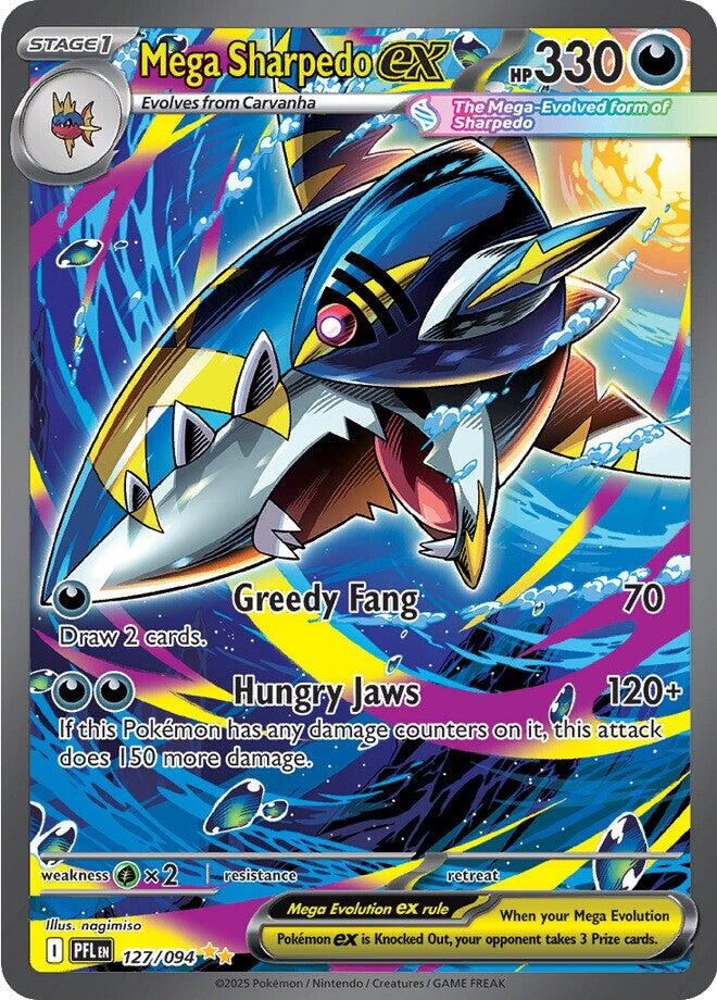 Pokemon: Mega Sharpedo ex - 127/094 card image
