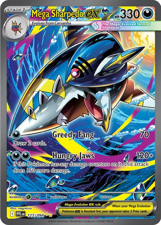 Pokemon: Mega Sharpedo ex - 127/094 card image