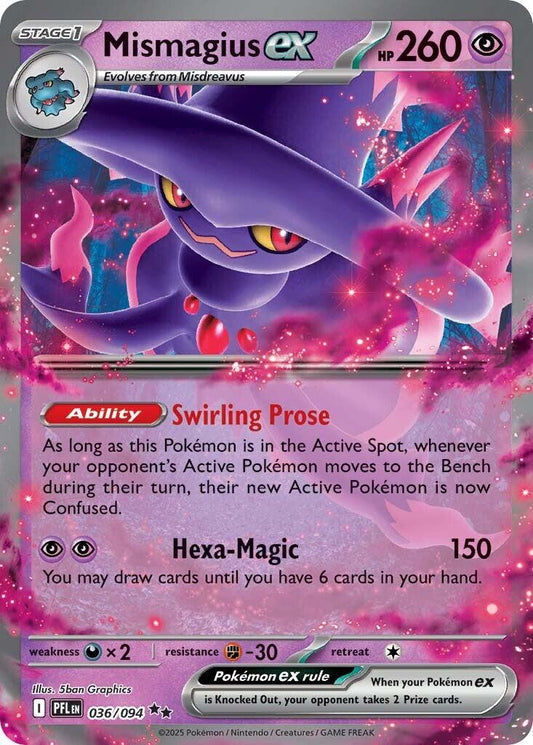 Pokemon: Mismagius ex - 036/094 card image